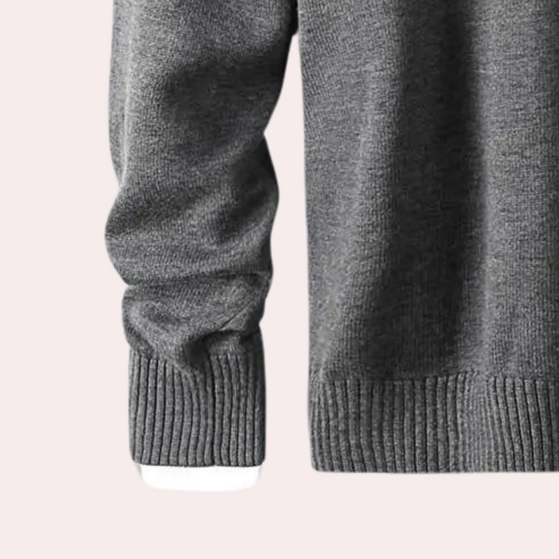 Elegante und warme Herrenstrickjacke