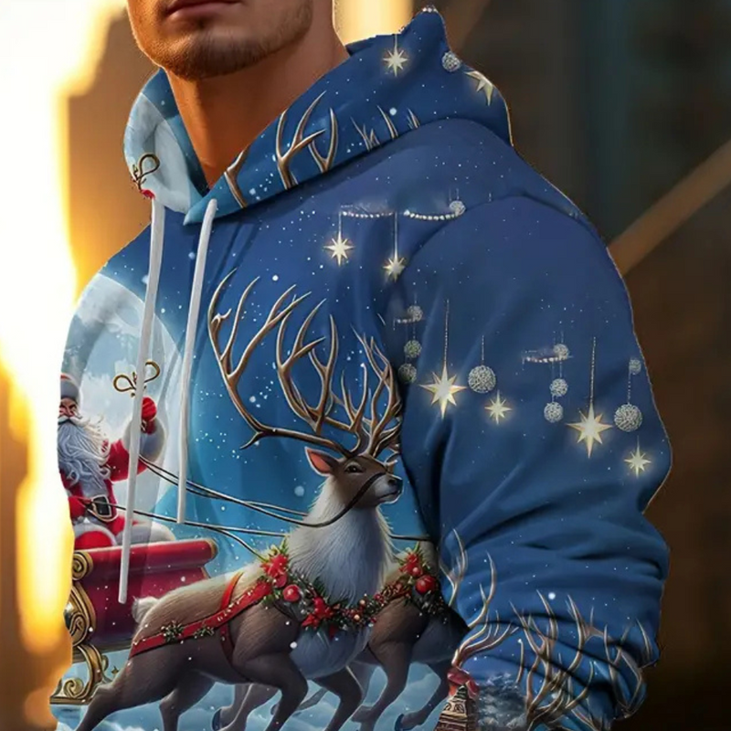 Weicher Weihnachts Hoodie für Herren
