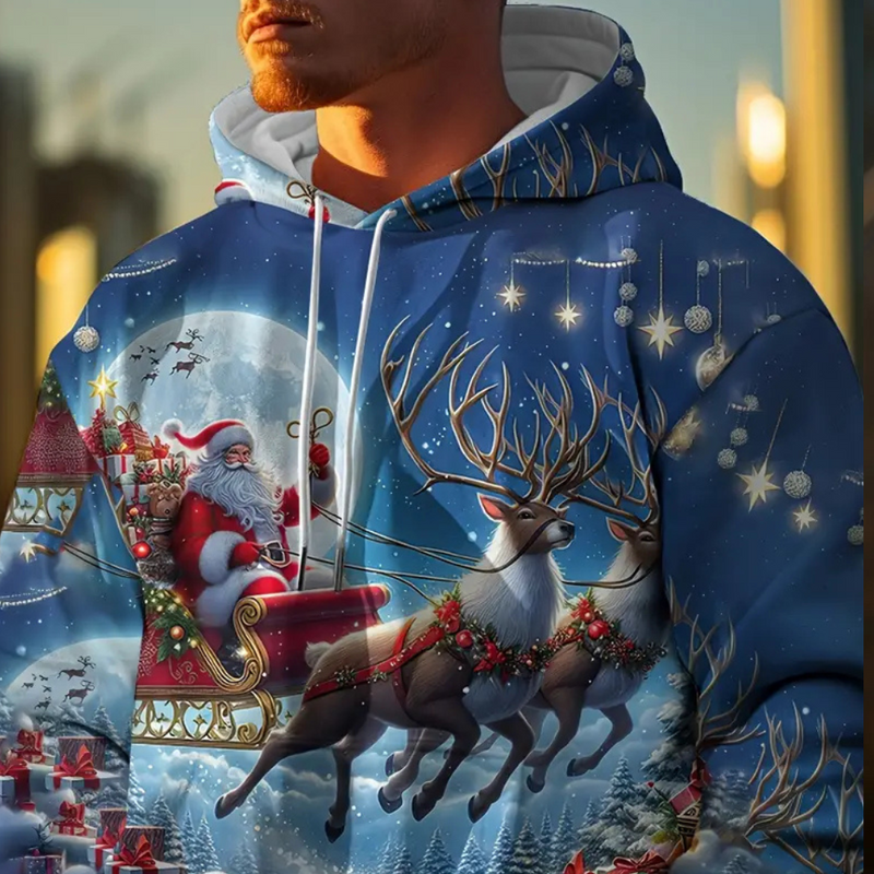 Weicher Weihnachts Hoodie für Herren