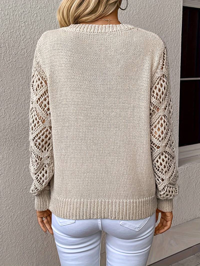 Montana - Modischer Pullover mit ausgeschnittenen Ärmeln