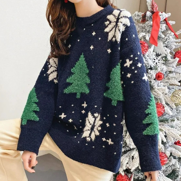 ANGELIE - Stylischer Weihnachtspulli für Damen