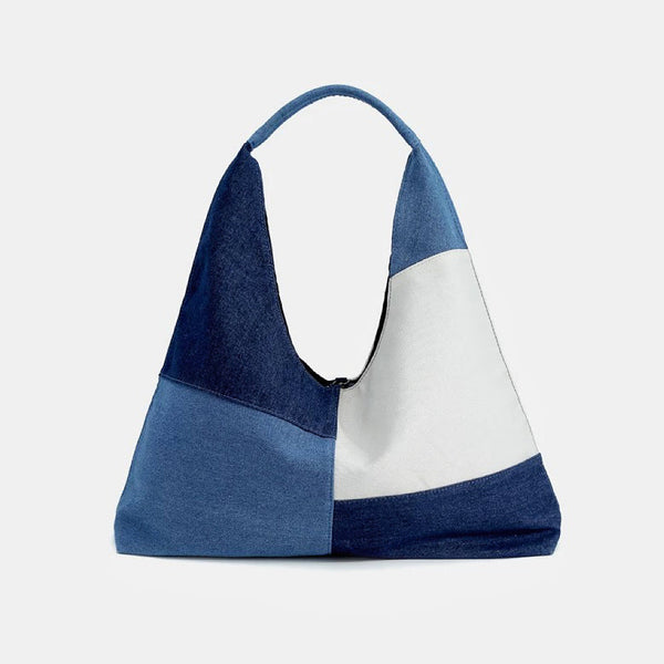 Patchwork Denim Einkaufstasche