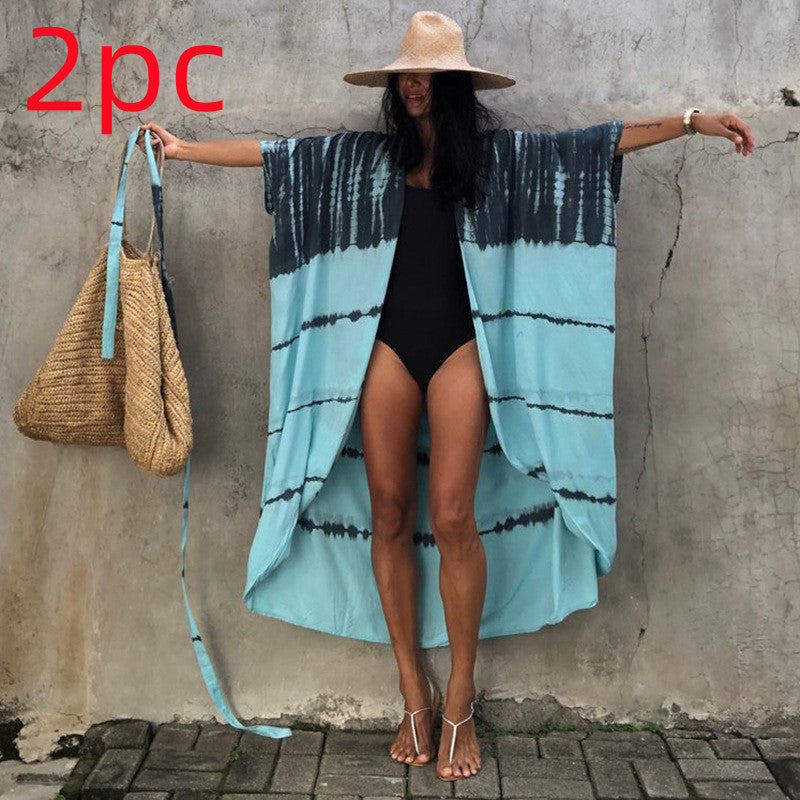 Elegantes | Glamouröse Sonnenschutz Resort Strandkleid Cover Up für dich