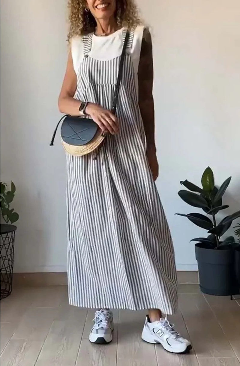 Kuscheliges - Lässiges gestreiftes Kleid für dich