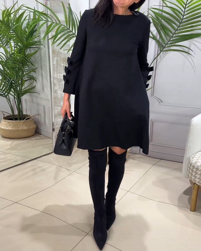 Kuscheliges | Casual Kleid mit langen Ärmeln für dich