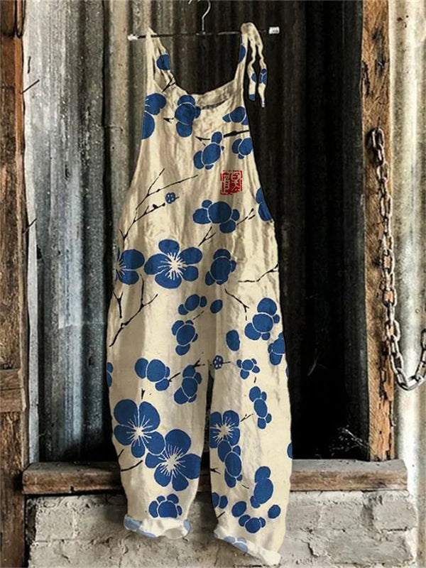 Flower Dream - Japanisches Linolschnittkostüm mit Kirschblüten