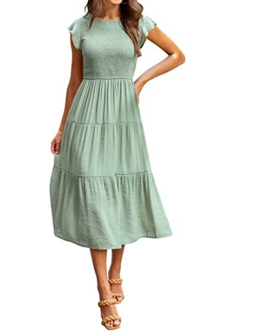 Sonja - Kleid mit Knöpfen und Zierleiste mit Stickerei in Schleife
