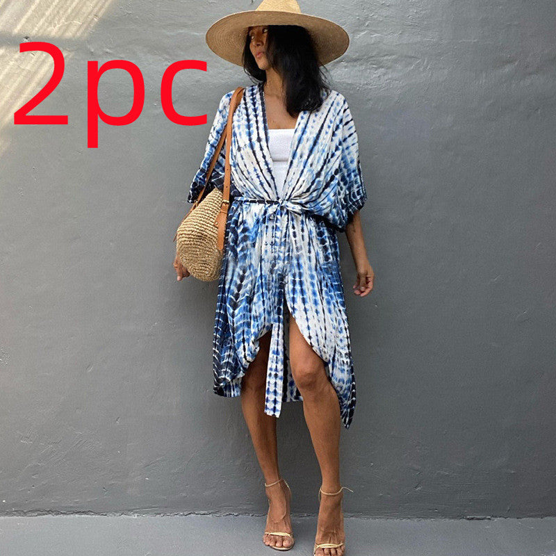 Elegantes | Glamouröse Sonnenschutz Resort Strandkleid Cover Up für dich