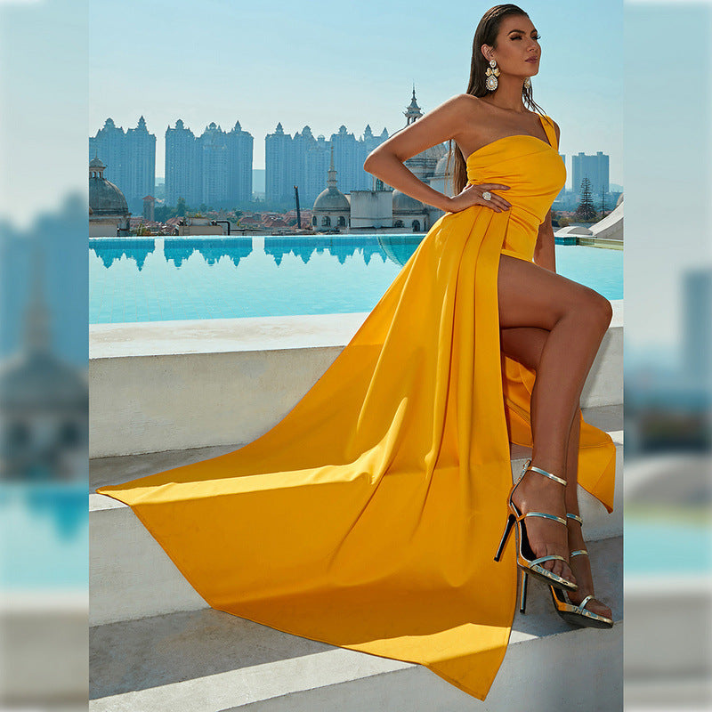 Elegantes Schulterfreies Abschlussballkleid für Partys
