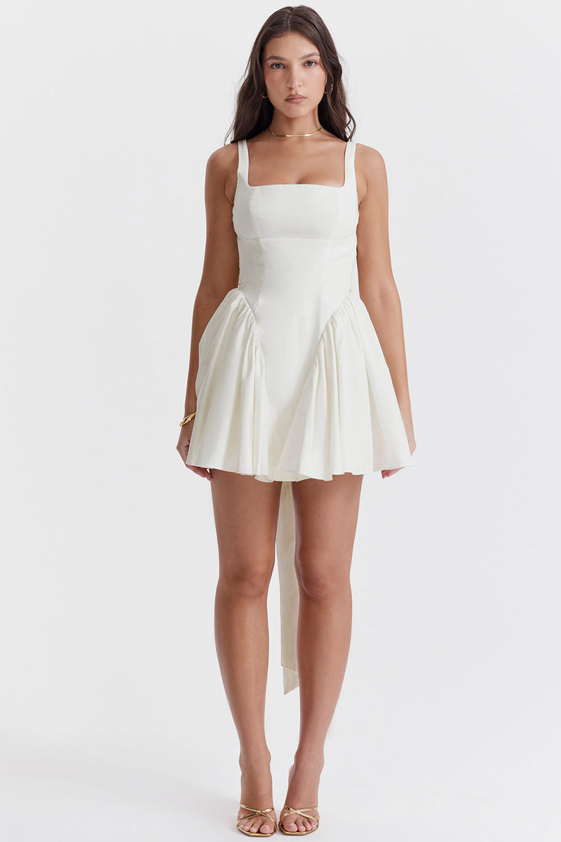 Elegantes Heidi -Mini-Kleid Mit Schleife für Feste