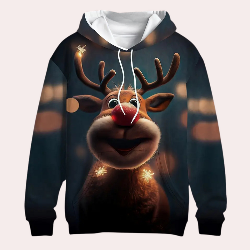 Elegante warme Weihnachts-Hoodie für Herren