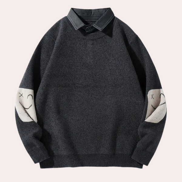 Warme Herren Winterpullover