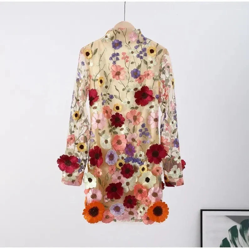 Warmes | handgefertigtes Blumenkleid für dich