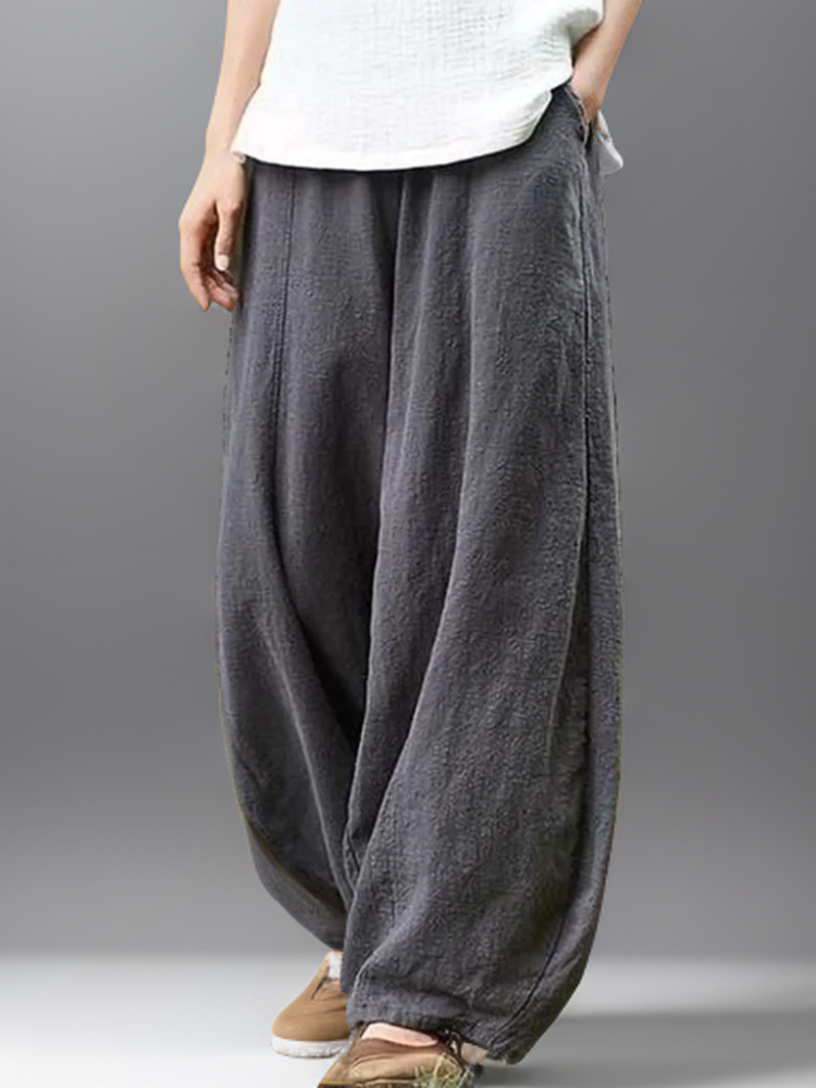 Bequeme Vintage-Laternenhose mit modernem Komfort