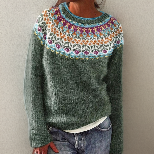 Jasmina – Süßer Pullover im Vintage-Stil
