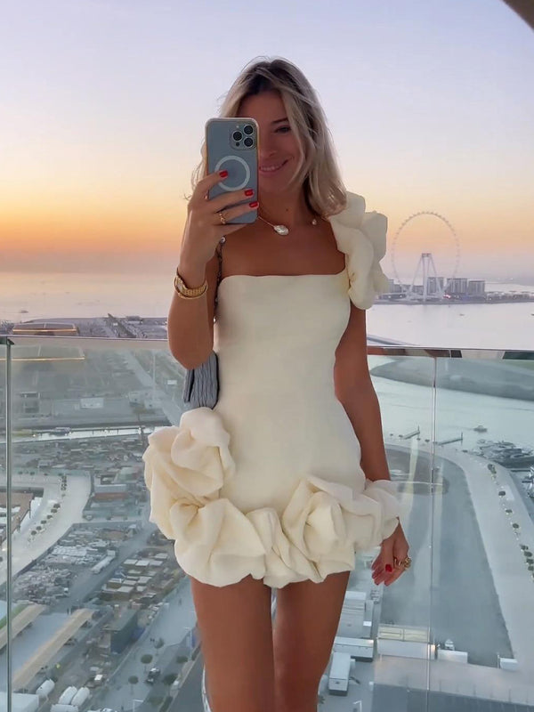 Elegantes Heidi - Ein-Schulter-Minikleid für Frauen