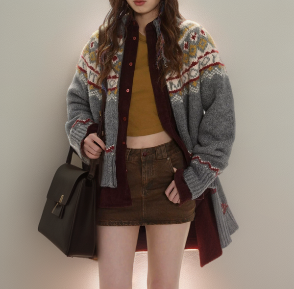 Elegante und weiche Strickjacke
