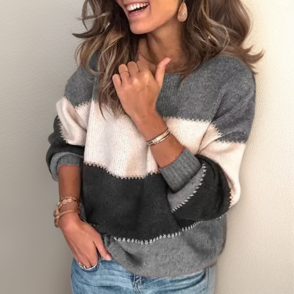 Lianni - Kuscheliger Luxus-Pullover mit Streifen