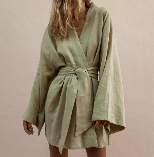 Elegantes Heidi -Kimono Mini Kleid für jeden Anlass
