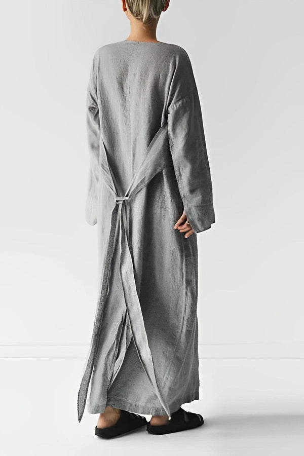 Elegantes Herbst Kleid für Frauen mit Schnürung
