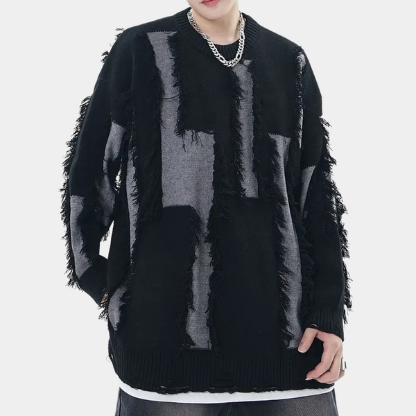 Elegante Herrenstrickjacke in Schwarz
