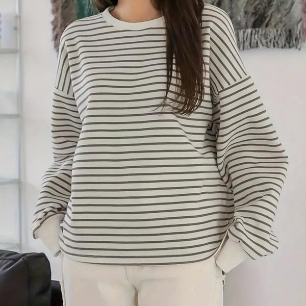 CHERYL - Bequemes gestreiftes Sweatshirt für Frauen