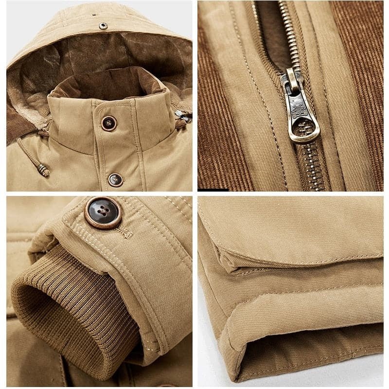 Gemütliche und stylische Winterjacke mit Kapuze