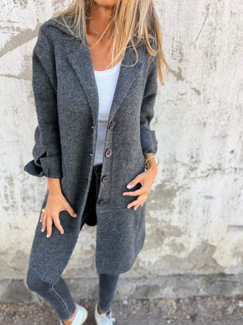Eleganter langer Trenchcoat für jeden Anlass