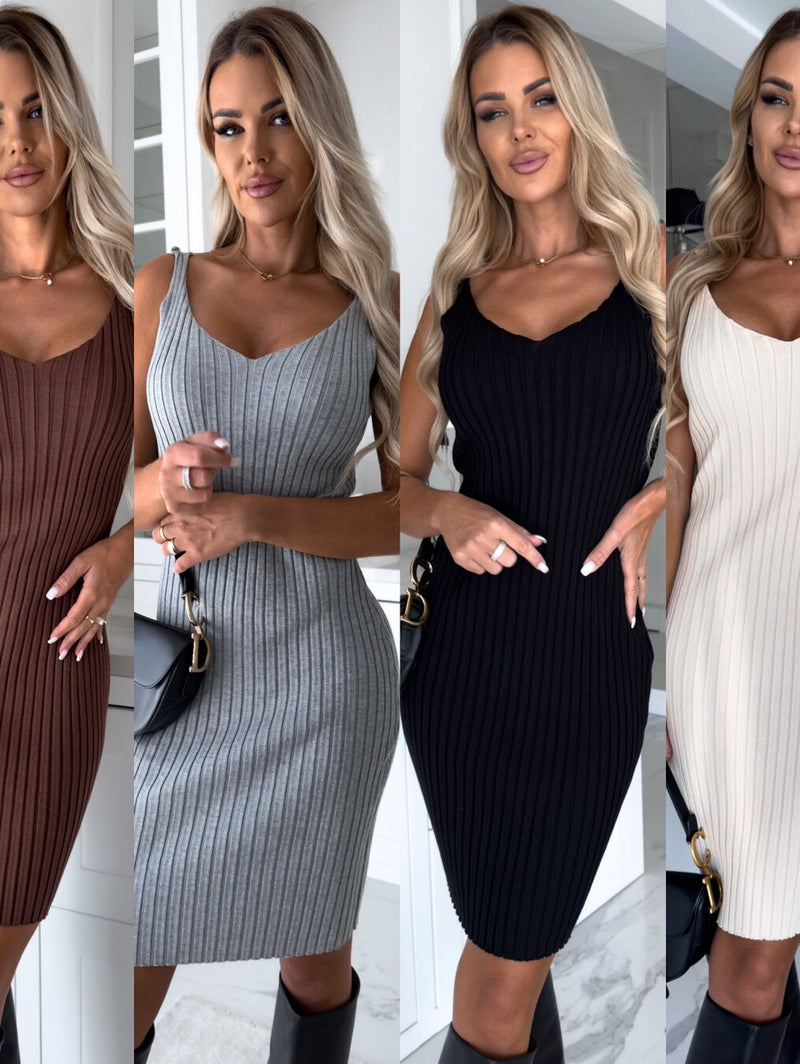 Kuscheliges - Ärmelloses Kleid mit passendem Pullover für dich
