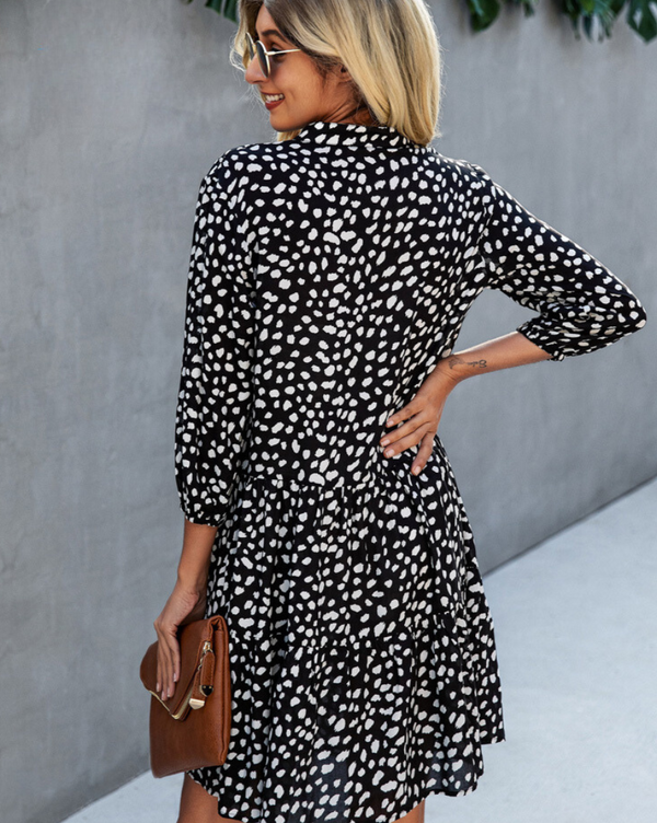 Kuscheliges - Lässiges Sommerkleid mit Knopfverschluss für dich