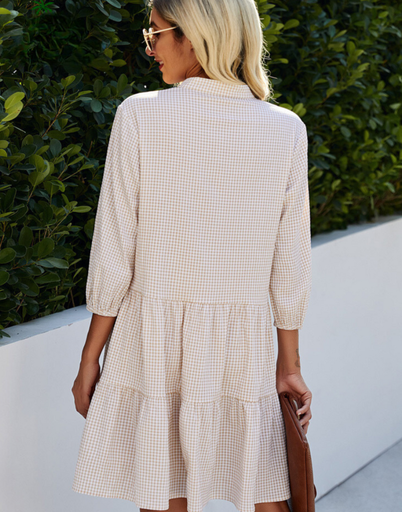 Kuscheliges - Lässiges Sommerkleid mit Knopfverschluss für dich