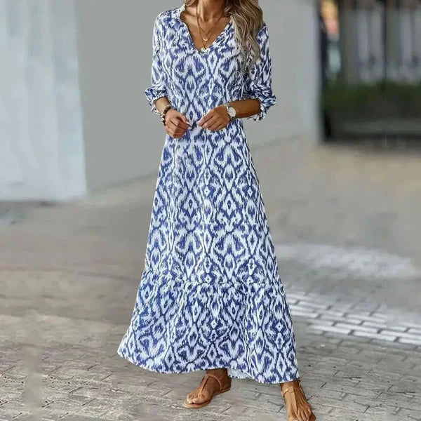 Elegantes Maxikleid mit halben Ärmeln