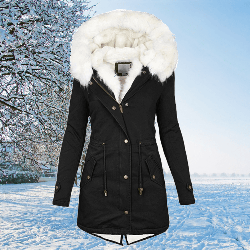 Elegante und warme Winterjacke