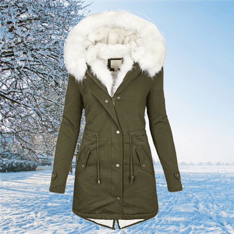 Elegante und warme Winterjacke