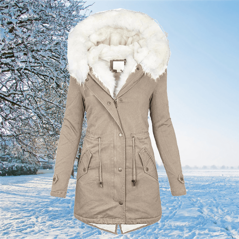 Elegante und warme Winterjacke