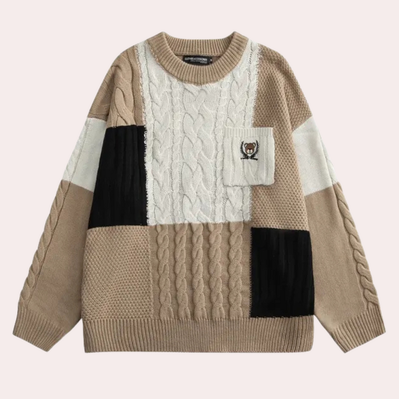 Elegante Warme Strickpullover für Herren
