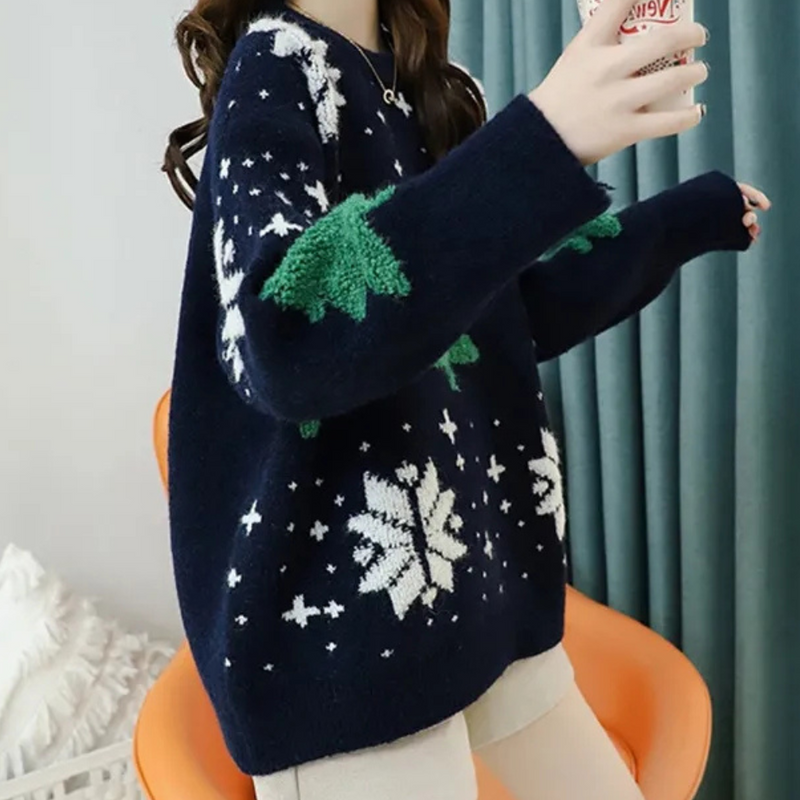 ANGELIE - Stylischer Weihnachtspulli für Damen