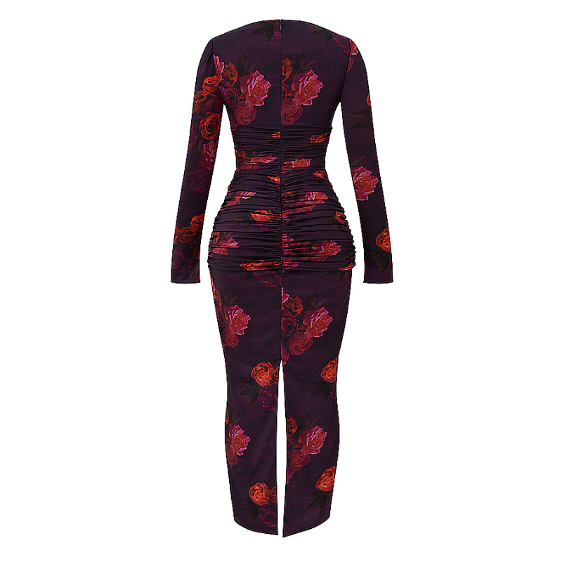 Elegantes Maxikleid mit Druck für Sommerfreuden