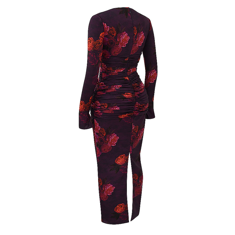 Elegantes Maxikleid mit Druck für Sommerfreuden