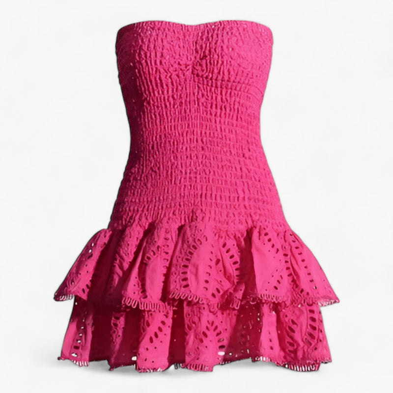 Elegantes Heidi -Gespaltene Mini Kleid für Damen