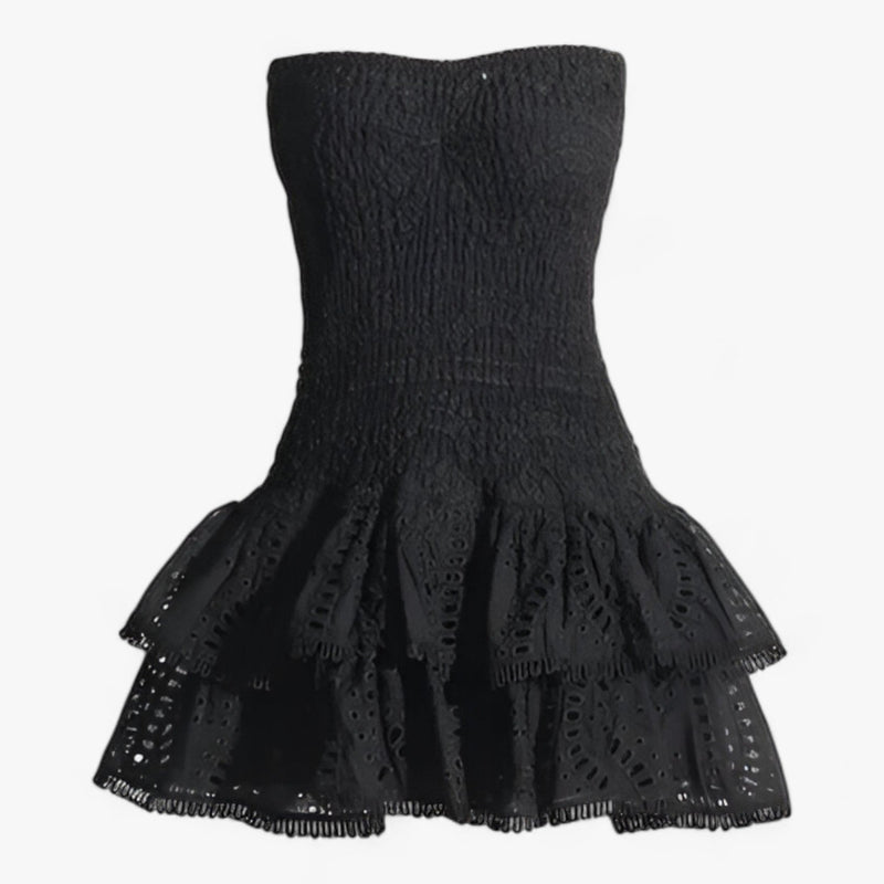 Elegantes Heidi -Gespaltene Mini Kleid für Damen