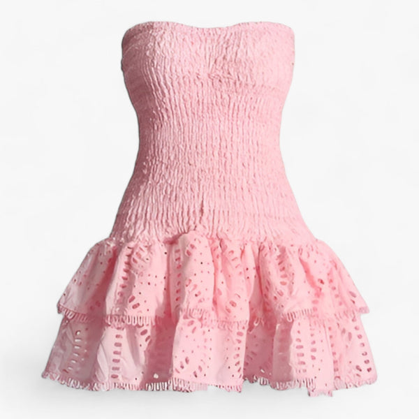 Elegantes Heidi -Gespaltene Mini Kleid für Damen