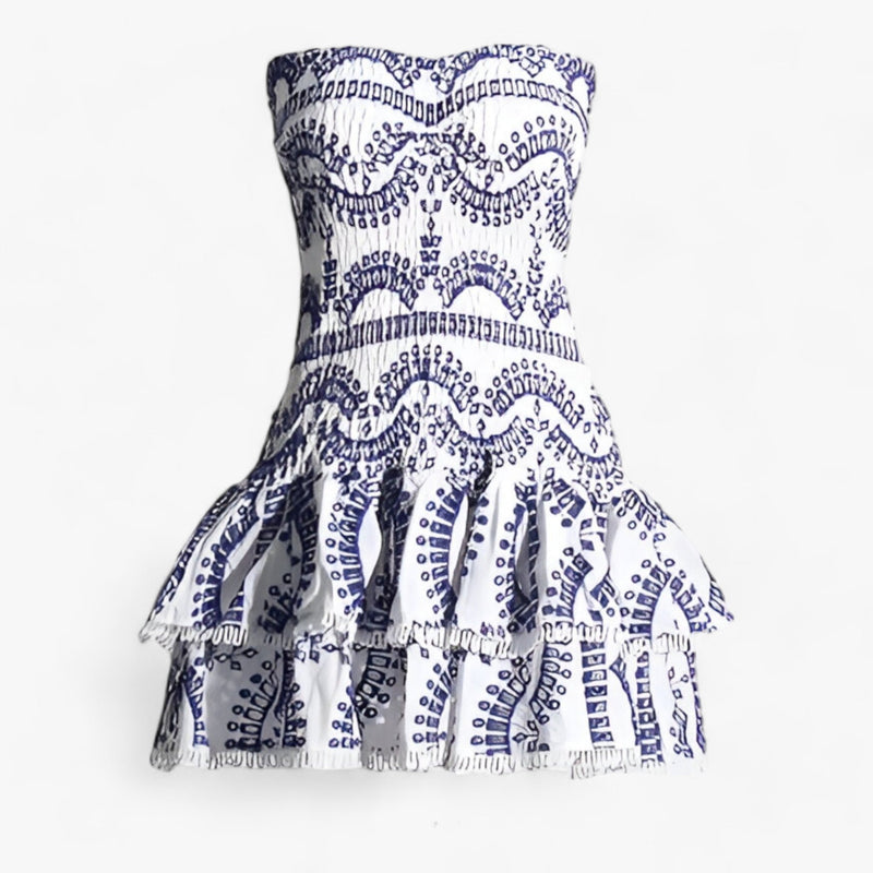 Elegantes Heidi -Gespaltene Mini Kleid für Damen