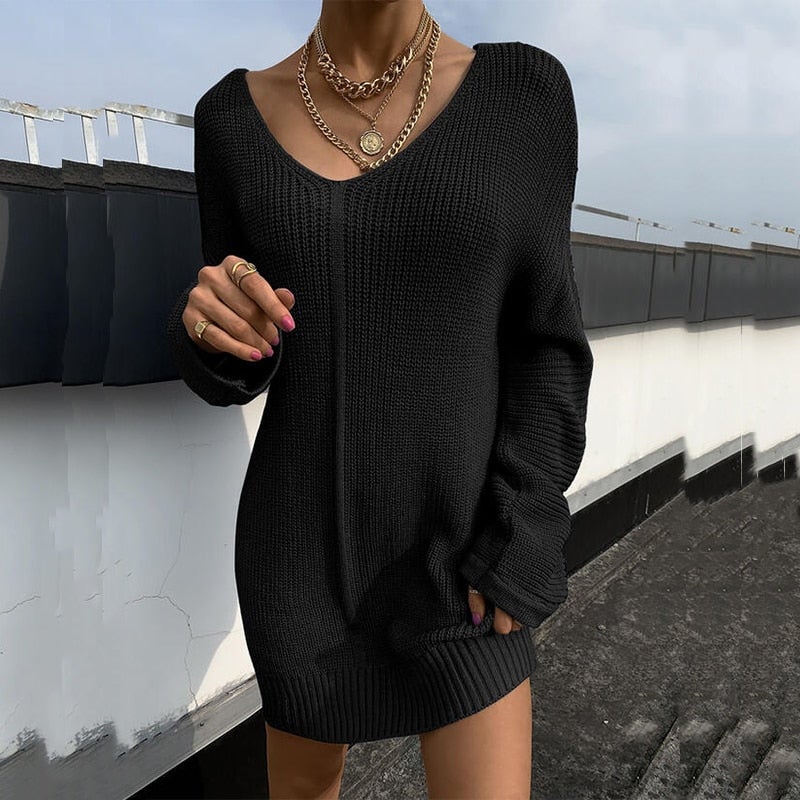 Elegantes | Casual Strickkleid für dich