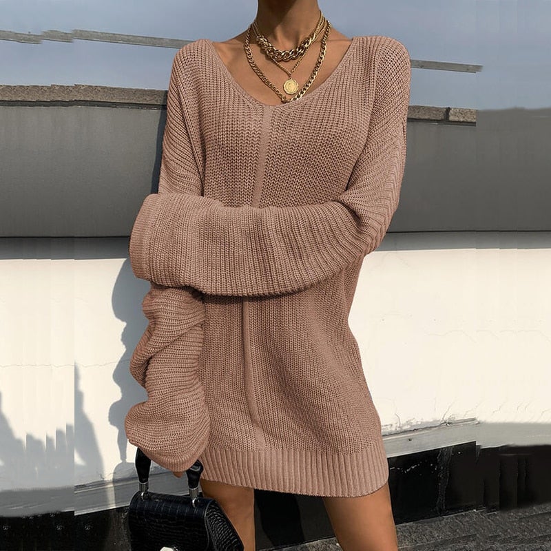 Elegantes | Casual Strickkleid für dich