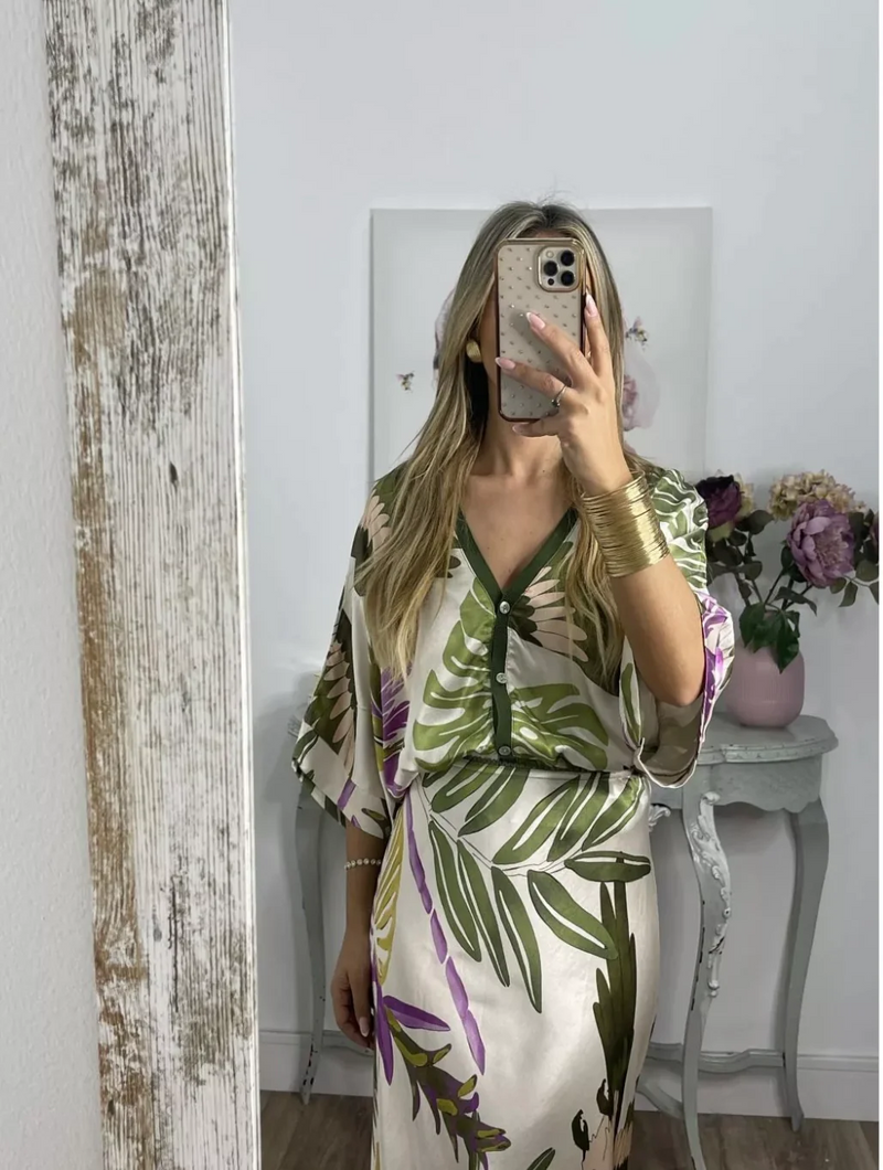 Bequemes Seidenkleid Set für dich