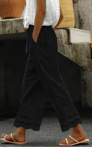 Elegante hose mit Spitzen für entspannte Anlässe