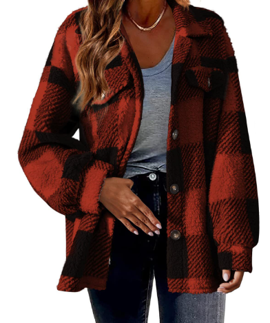 Weiche Teddyjacke für kalte Tage