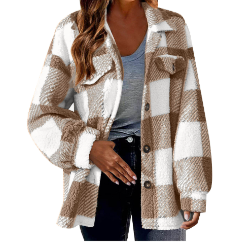 Weiche Teddyjacke für kalte Tage