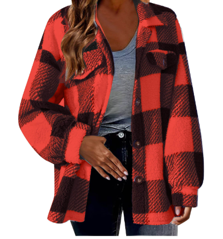 Weiche Teddyjacke für kalte Tage